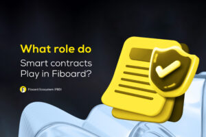 What role do smart contracts play in Fiboard?